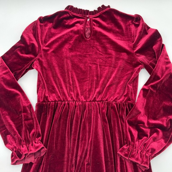 Cupshe Burgundy Velvet Dress Puff Sleeve Mini Dress Sz Small Holidays New NWT - Picture 7 of 13